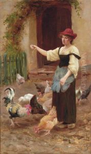 Feeding Time by William Teulon Blandford Fletcher