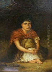 Gypsy Girl Seated by William Teulon Blandford Fletcher