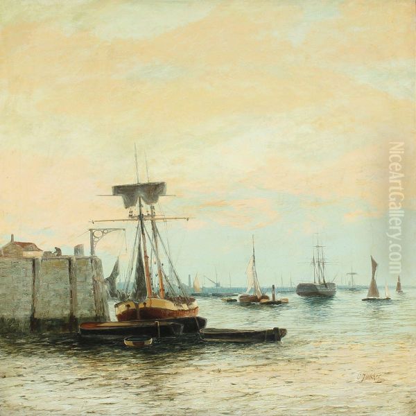 Harbour Scenery With Numerous Vessels - view 1