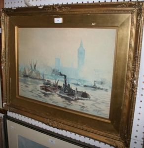 Views Of Sailing Boats by Edwin Fletcher