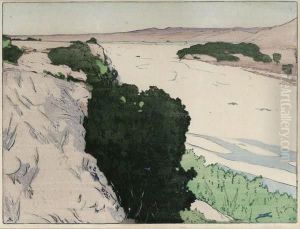 California - Salinas River by Frank Morley Fletcher