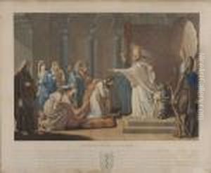 Couronnement D'ester by Albert Francois Fleury