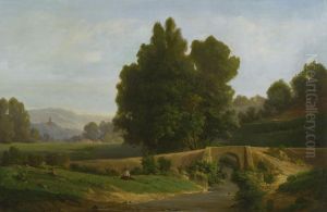 Man Resting In A Landscape