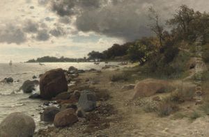 The Rocky Coastline by Paul Franz Flickel