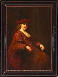 Retrato De Una Joven, Probablemente Saskia Van Uylenburgh by Govert Teunisz. Flinck