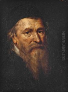 Portrait Of A Gentleman, Bust-length, In A Black Skull Cap