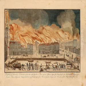 Forestilling Af Branden I Kiobenhavn by Andreas Flint