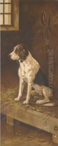 A Foxhound In A Kennel