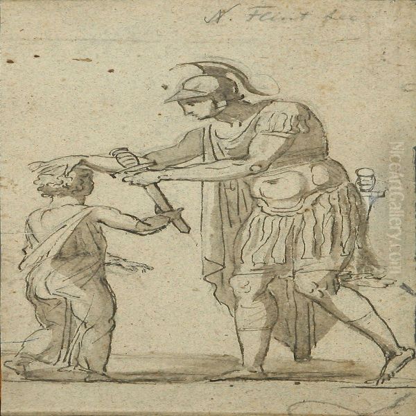 Soldier With A Child - view 1
