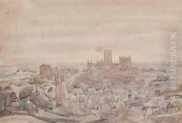 Panoramic View Of Durham Looking Towards The Cathedral - view 1