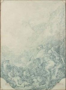La Chasse Au Tigre by Jean Jacques Flipart