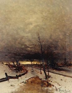 Winter Landscape by Heinz Flockenhaus