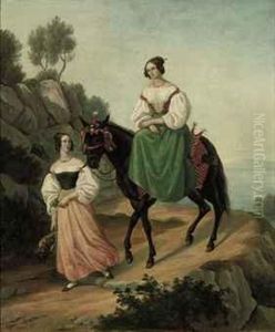 Enroute To The Town Festivities by Ferdinand Flor