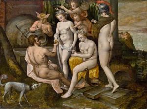 Das Urteil Des Paris by Frans Floris