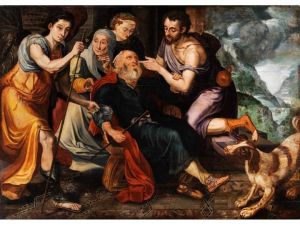 Biblische Darstellung Aus Der Geschichteabrahams by Frans Floris