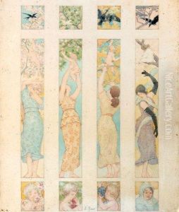 Projet De Decoration, Allegories Des Saisons