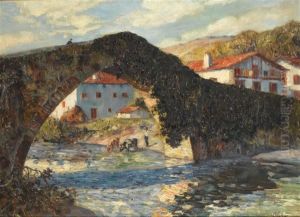 Le Pont De Baigorry by Louis Floutier