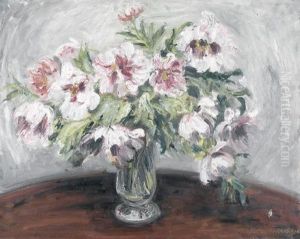 Blumenstillleben Mit Chrysanthemen. by Johann Peter Fluck