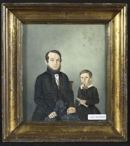Franz Xaver Zapfel Mit Sohn Wilhelm. 1949.