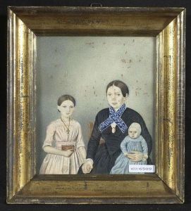 Frau Zapfel Madchen Und Kleinkind. by Johann Christian Flury
