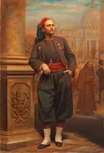 Retrato De Louis De Muller Con El Uniforme De Zuavo Pontificio Retrato De Louis De Muller Con El Uniforme De Zuavo Pontificio