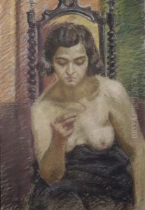 Ragazza Allo Specchio by Ruggero Focardi