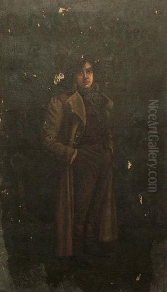 A Gentleman Standing Full Length In Aprison Interior - view 1