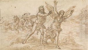 Neptune Persuing Coronis by Giambattista Foggini