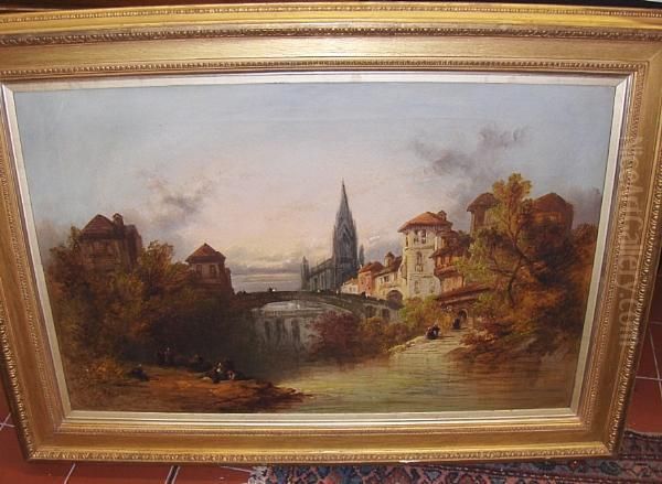 Continental Town Scene - view 1