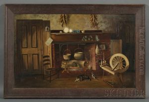 Nantucket Cottage Hearth by James Walter Folger