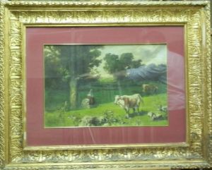 Vaches Dans Un Paturage by Carlo Follini