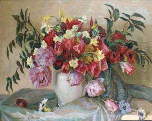 Vase De Fleurs by Constantin Font