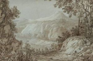 Paysage De Montagne by Pierre Francois L. Fontaine