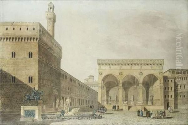 Vue De La Place De La Seigneurie A Florence - view 1