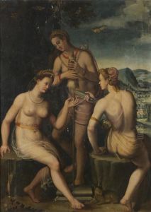 Les Trois Parques by Prospero Fontana