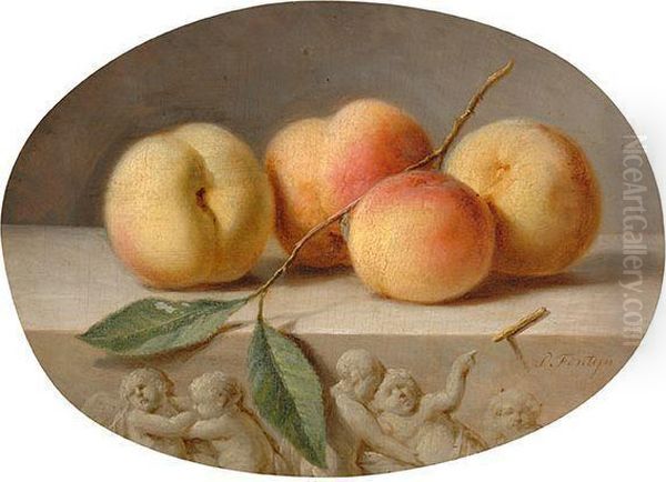 Still Life With Peaches - view 1