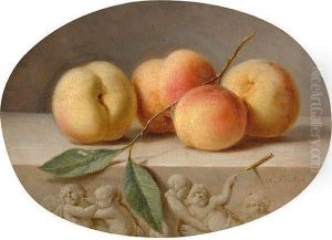 Still Life With Peaches by Pieter Fontijn