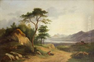 Paysans Dans Un Paysage