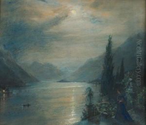 Abend Am Comer See by Ernst Forberg