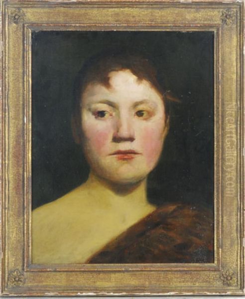 Study Of A Girl's Head - view 1
