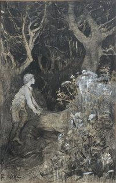 King Arthur's Wood by Elizabeth A.Stanhope Forbes