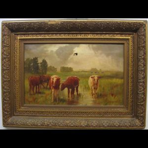 Cattle Watering by John Colin Forbes