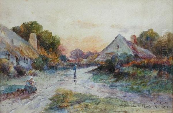 Mother Andchild On A Village Path - view 1
