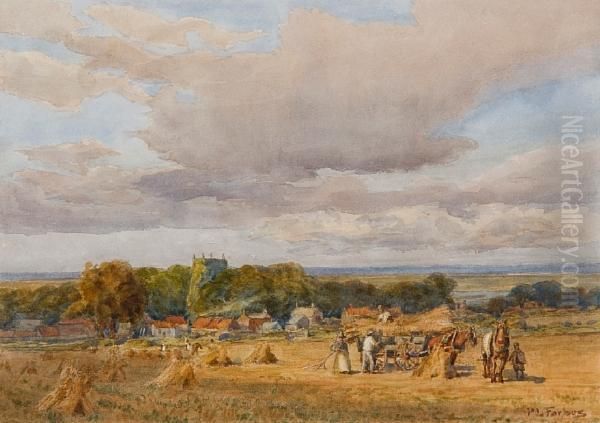 Harvesting At Brancaster - view 1