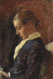 Desiree At The Piano by Stanhope Alexander Forbes