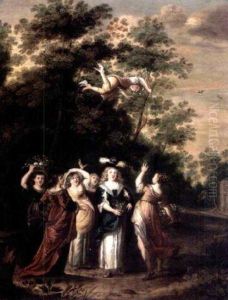 Wooded Landscape With Mercury And Herse