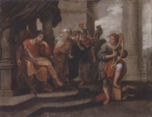David Playing The Harp Before Saul