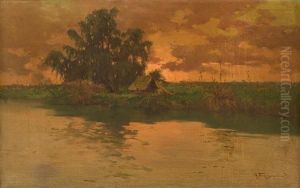 Tramonto Sul Fiume by Giuseppe Forcignano