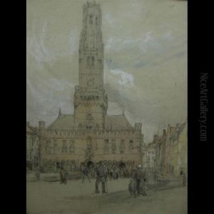Belfry, Bruges; Lawn Market, Edinburgh by Harriet Mary Ford