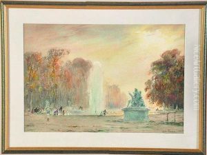 vue Du Parc Du Chateau De Versailles by Henri Foreau